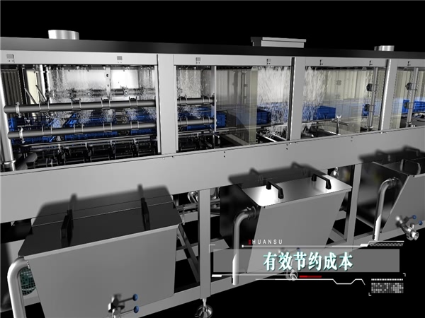 周轉(zhuǎn)箱清洗機(jī)，塑料盤筐清洗機(jī)，水果筐清洗機(jī)，價格采購